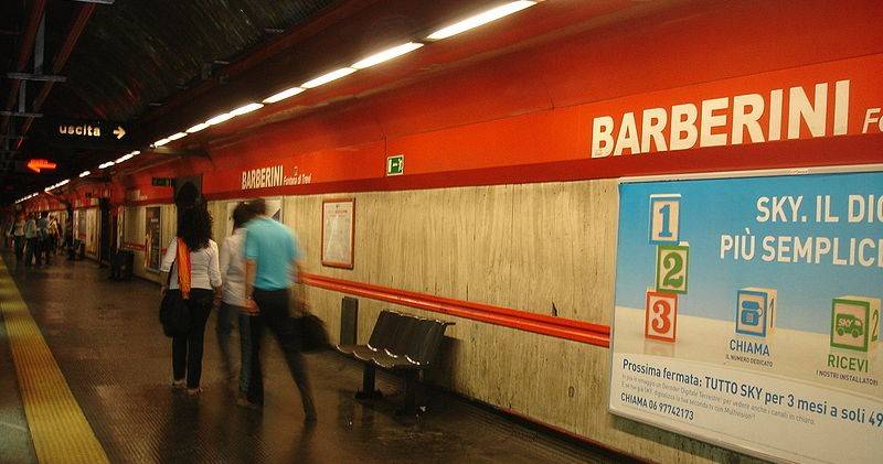 Barberini Metropolitana Roma Chiusa