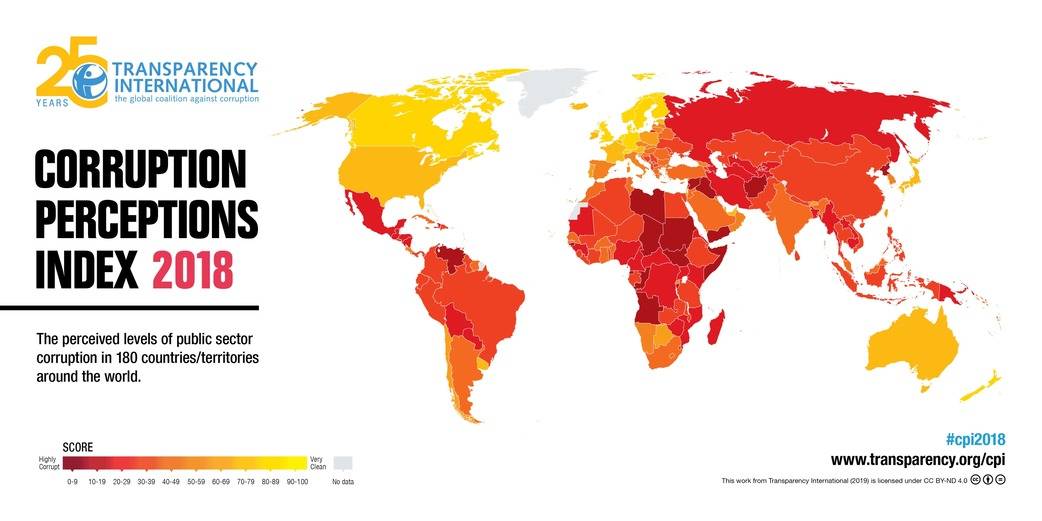 Corruzione, per Transparency international l'Italia migliora lentamente