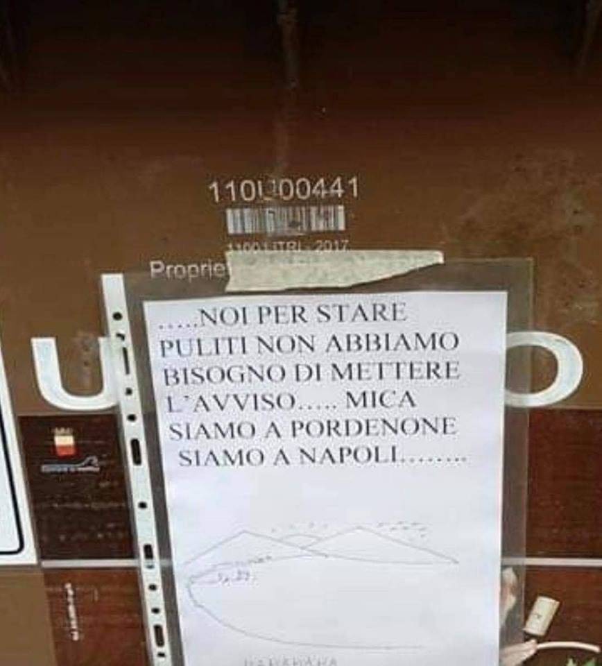 Dopo il messaggio di Pordenone arriva anche quello di Napoli