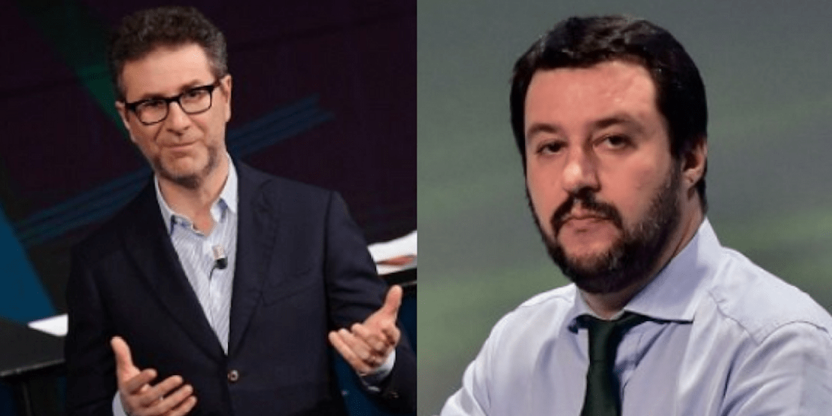 Fabio Fazio, scontro con Salvini sullo sgombero del Cara di Castelnuovo