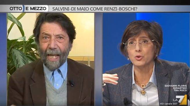 Decreto sicurezza, scontro tra Cacciari e Bongiorno a Otto e mezzo