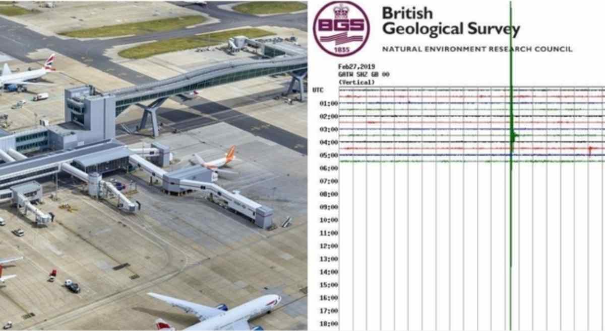 terremoto aeroporto gatwick londra