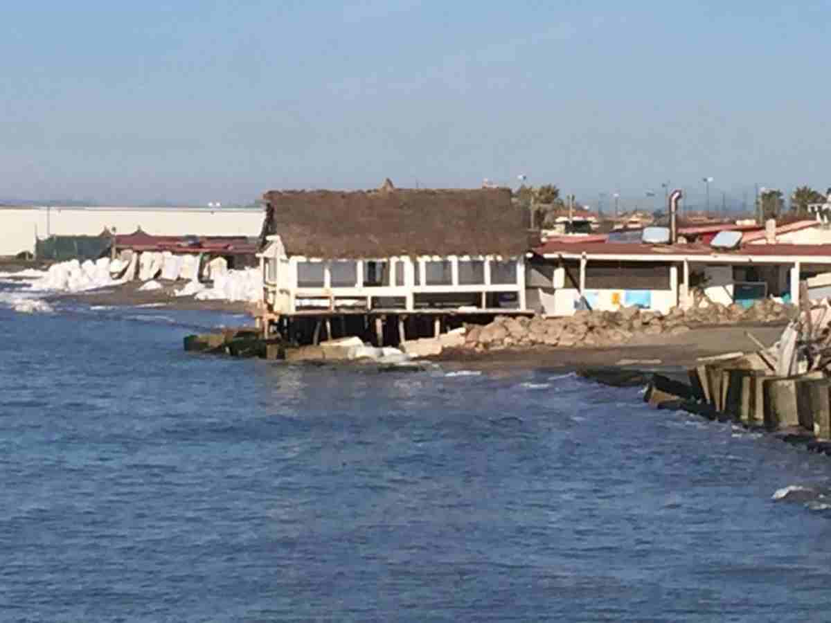Spiaggia Fregene Erosione