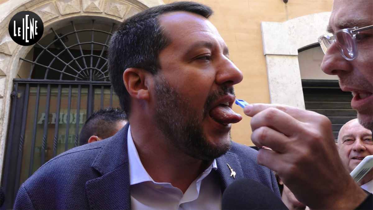 Matteo Salvini test antidroga Le Iene