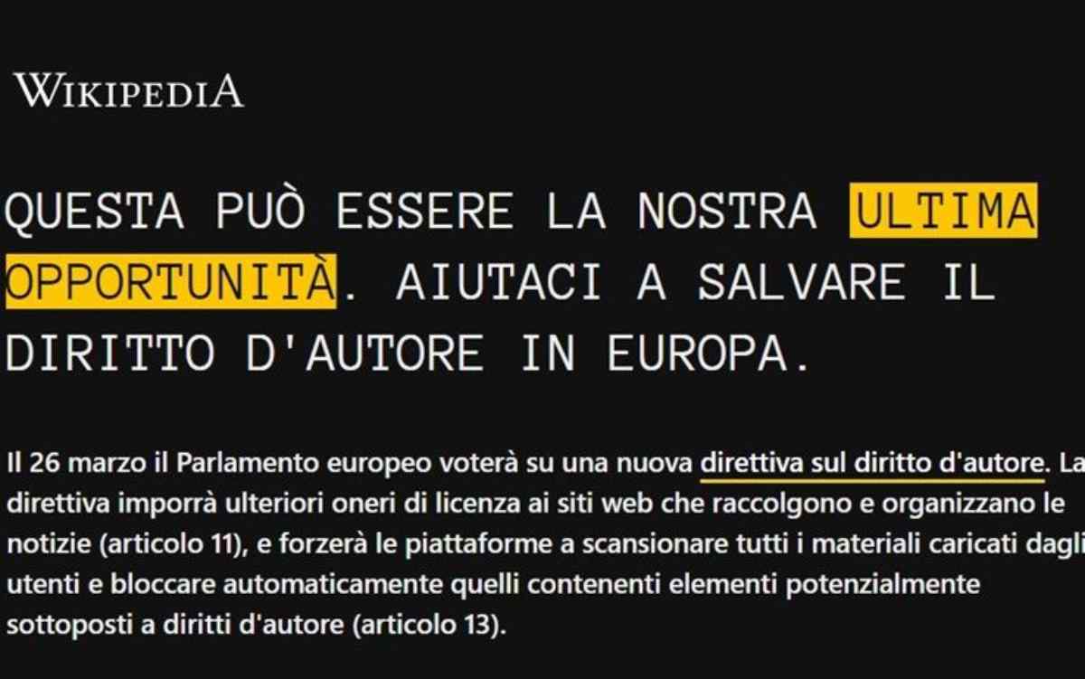 Wikipedia riforma copyright