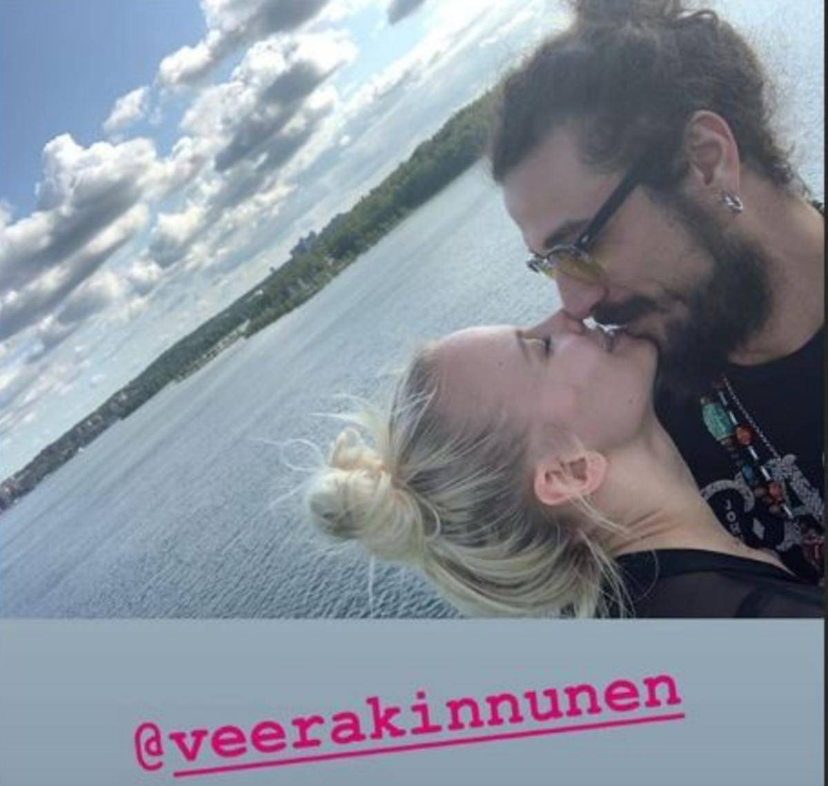 Veera Kinnunen Dani Osvaldo bacio