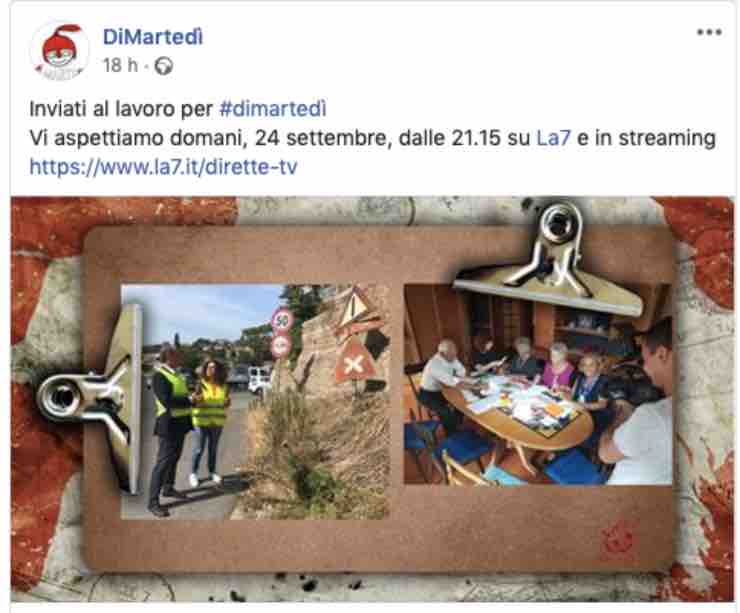 LA 7, Dimartedì | Anticipazioni e ospiti di stasera 24 settembre