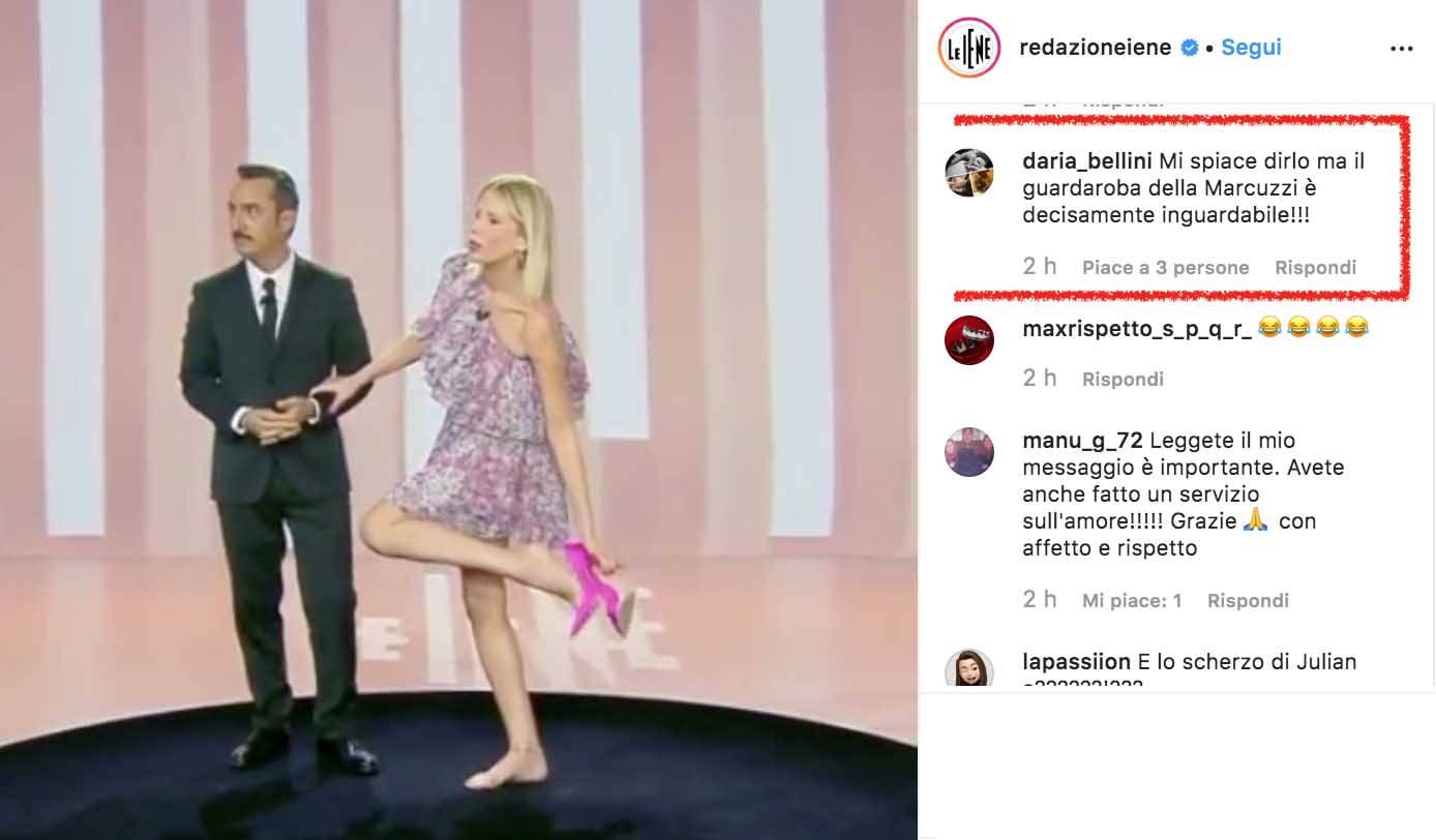 Alessia Marcuzzi insultata dall'hater sul suo abbigliamento - Le Iene