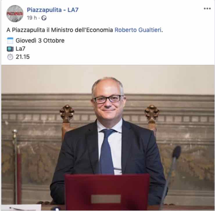 LA 7, Piazzapulita - Anticipazioni: temi e ospiti di stasera 3 ottobre