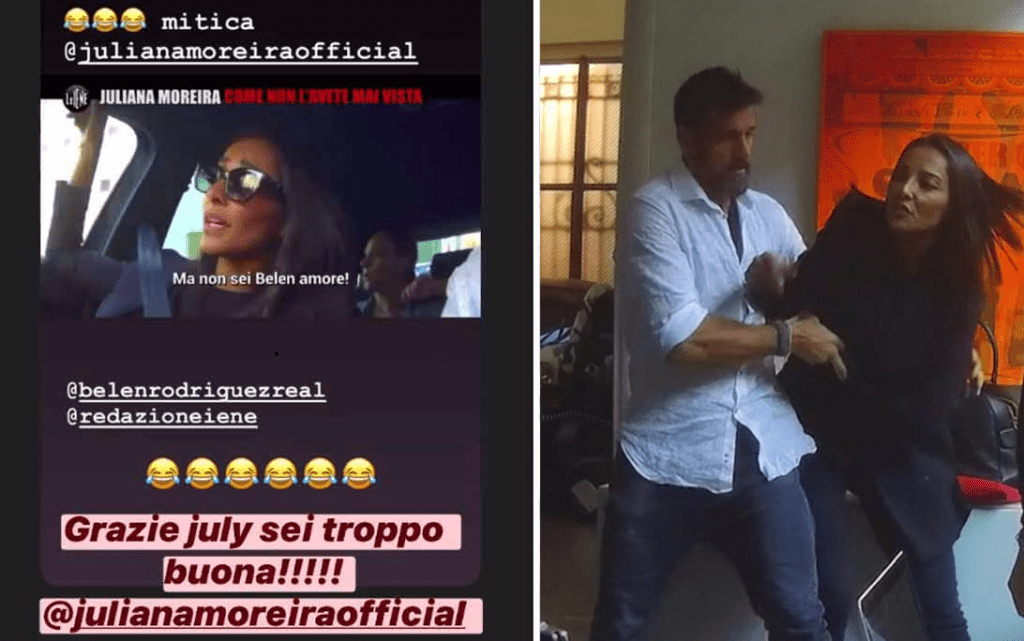 Belen risponde a Juliana Moreira