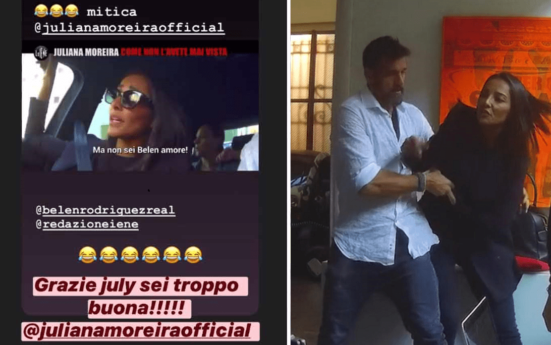 Belen risponde a Juliana Moreira