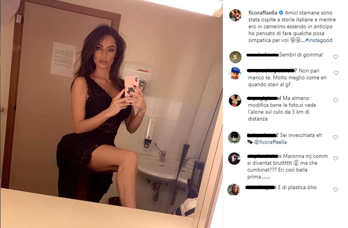 Raffaella Fico insulti su instagram