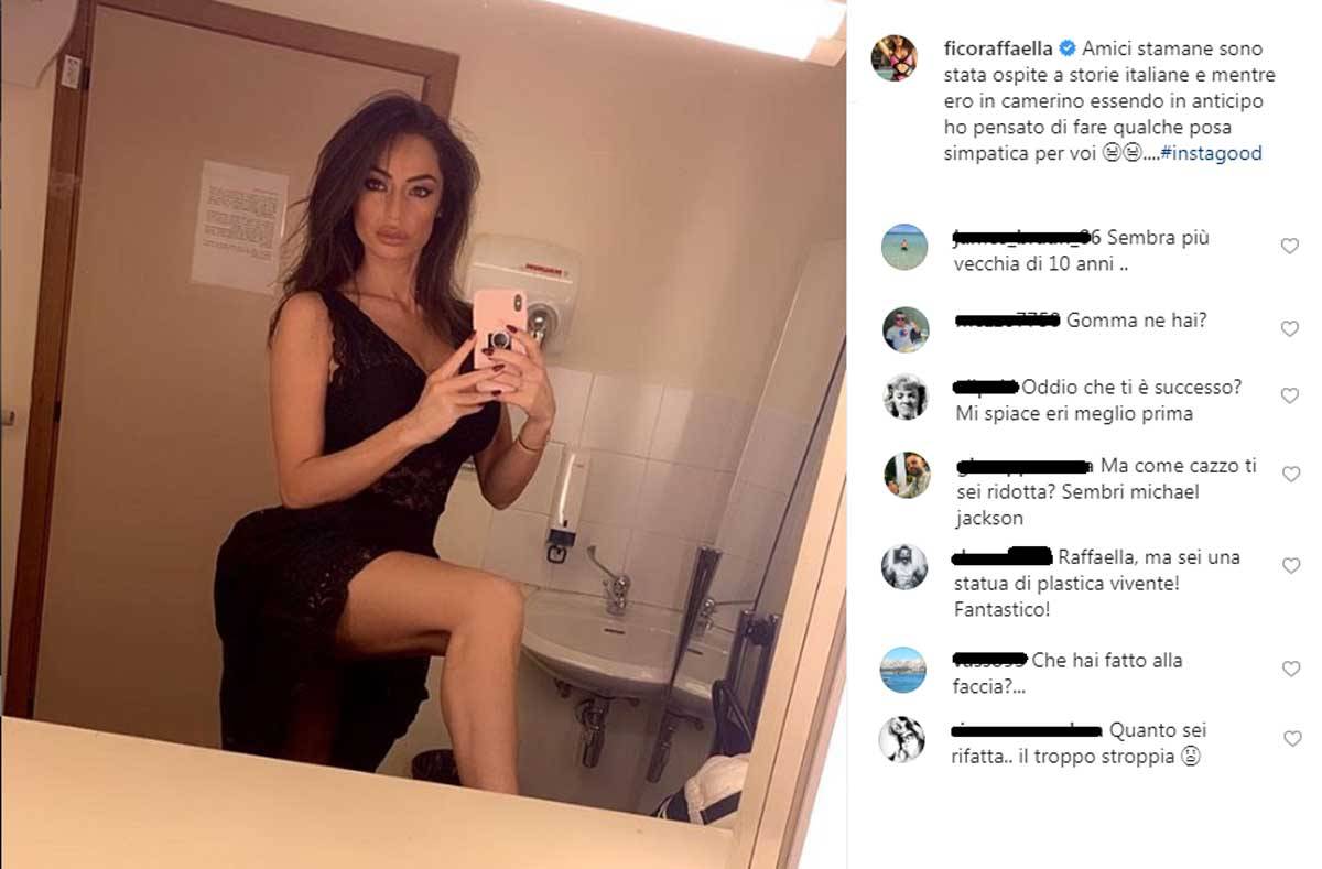 Raffaella Fico insulti su instagram