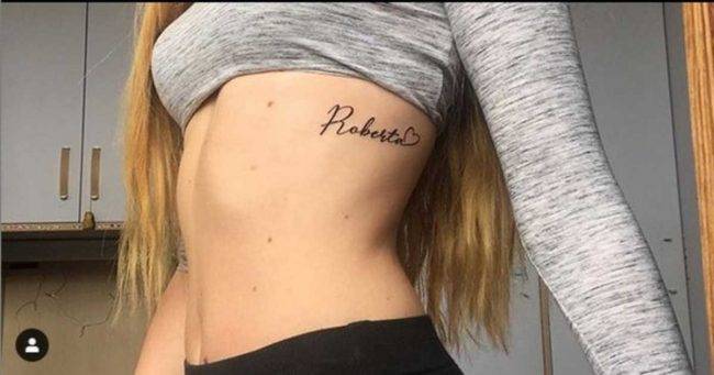 Alessia Logli tatuaggio