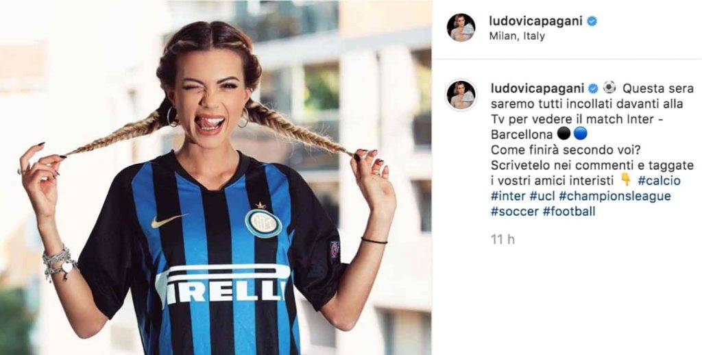Ludovica Pagani commenti instagram
