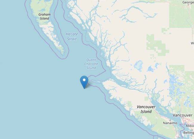 Terremoto in Canada, due scosse: magnitudo 5.7 e 6.1 !