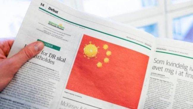Coronavirus disegnato sulla bandiera, la Cina chiede spiegazioni