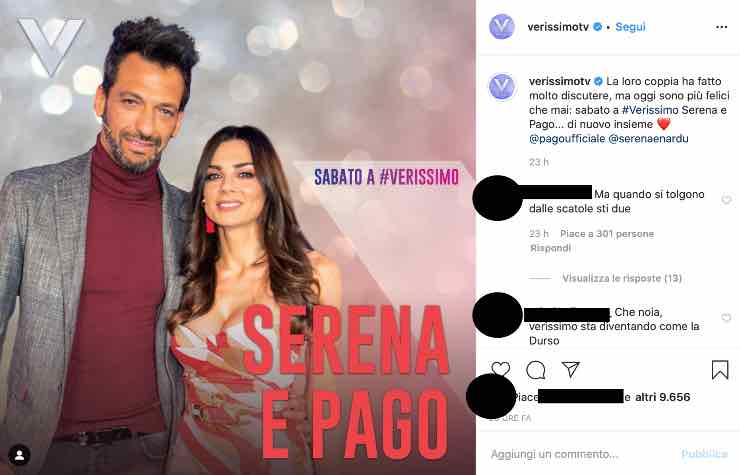 Serena Enardu e Pago a Verissimo: l'amore ritrovato dopo la tempesta