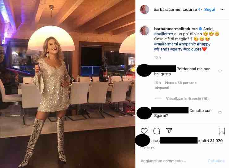 Barbara D'Urso festeggia prima di 'Verissimo', i fan: "Cenetta con Sgarbi?"