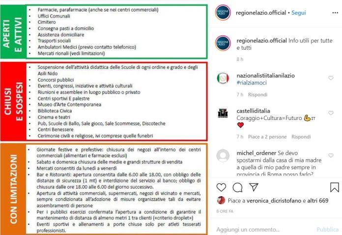 Info utili regione lazio