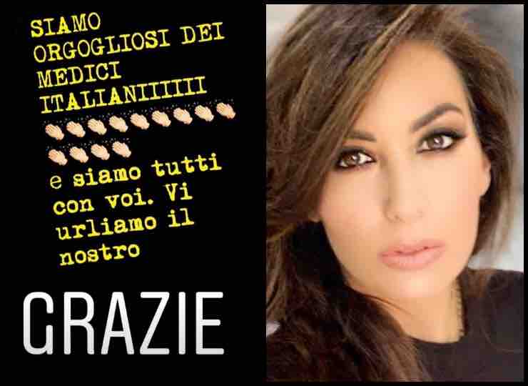 Elisabetta Gregoraci con i medici contro il Coronavirus: "Grazie"