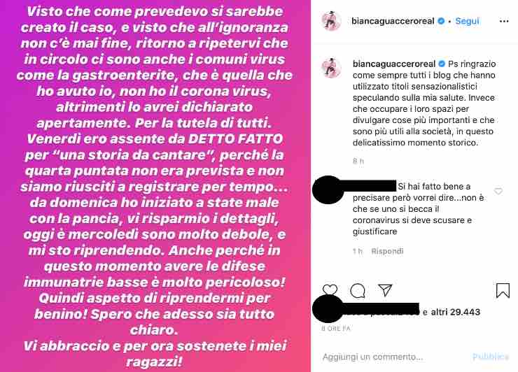 Bianca Guaccero furibonda sui social: "Spero che adesso sia tutto chiaro"