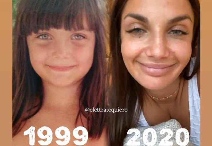 Elettra Lamborghini come non l'avete mai vista: la differenza è incredibile