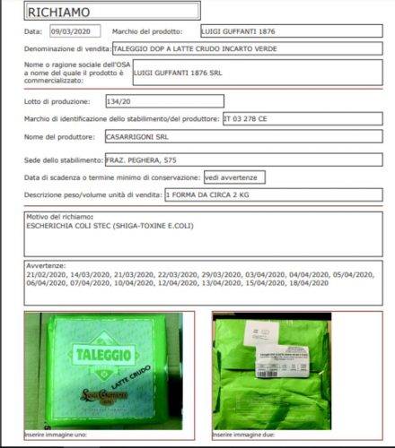 richiami alimentari