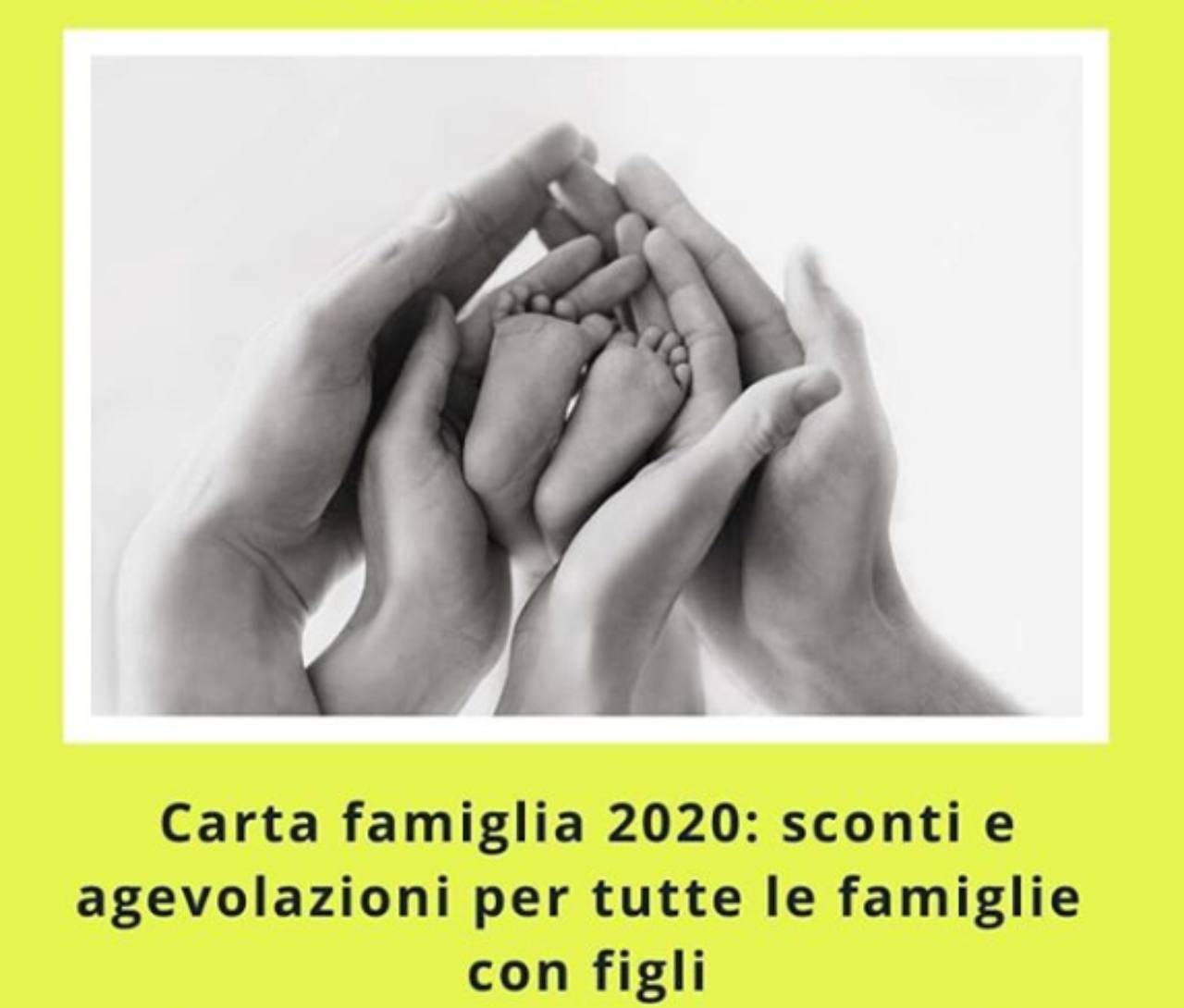 Carta Famiglia 2020