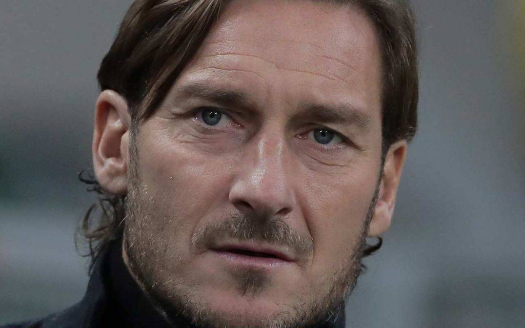 Francesco Totti in lacrime