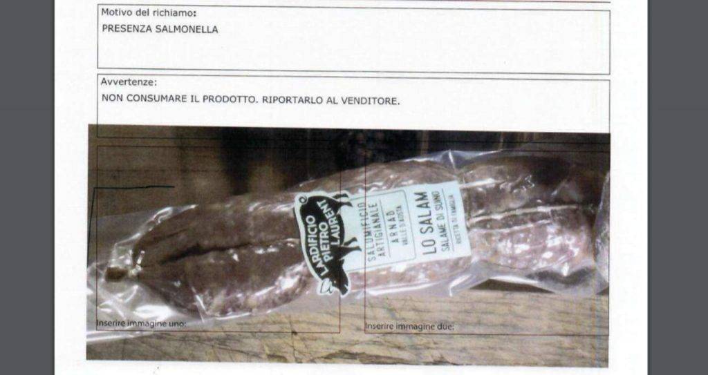 salame ministero salute