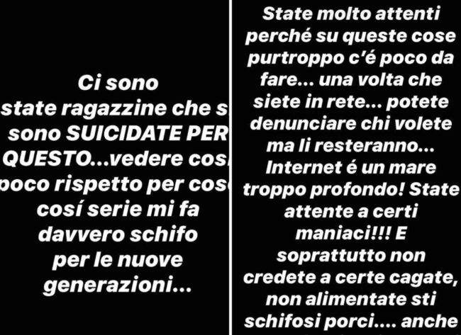 Elettra Lamborghini stories (fonte Instagram @elettramiuralamborghini)