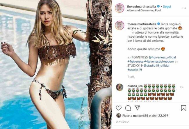 Martina Stella (fonte Instagram @therealmartinastella)