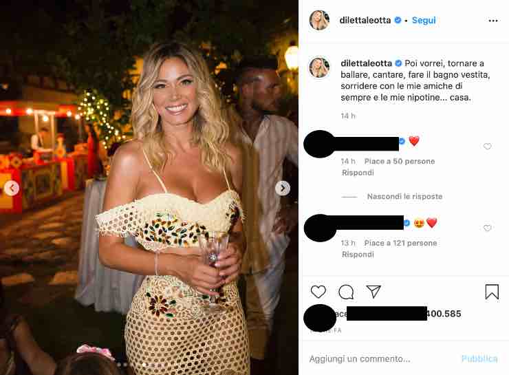 Diletta Leotta ricorda con un sexy scatto: "Vorrei fare il bagno vestita"