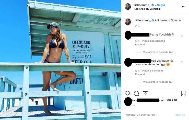 Prova costume per Elisabetta Canalis: le forme tolgono il fiato