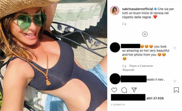 Sabrina Salerno, nuova prova costume: la forma è sempre smagliante