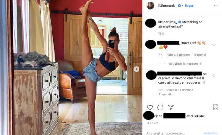 Elisabetta Canalis snodabile: che forma, alza la gamba in cielo - FOTO