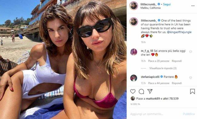Elisabetta Canalis (fonte Instagram @littlecrumb) 