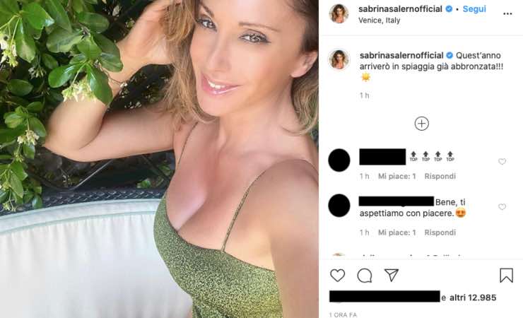 Sabrina Salerno madrenatura abbronzata: ma i fan sono cotti di lei