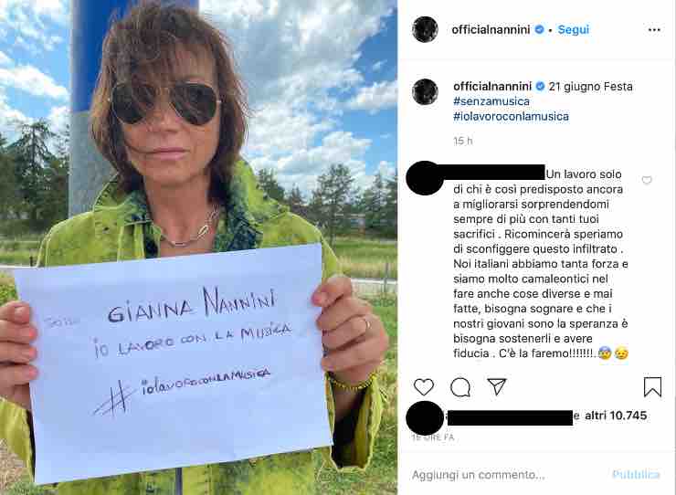 Gianna Nannini furiosa: "Non abbiamo bisogno di te"