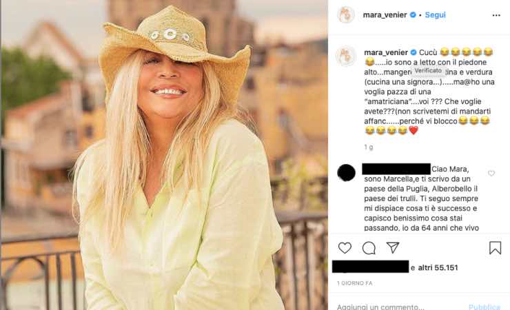 Mara Venier, l'incidente non frena i desideri: "ho voglia di..."