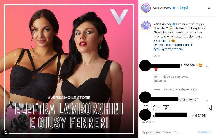 Elettra Lamborghini e Giusy Ferreri 'La Isla': la presentazione