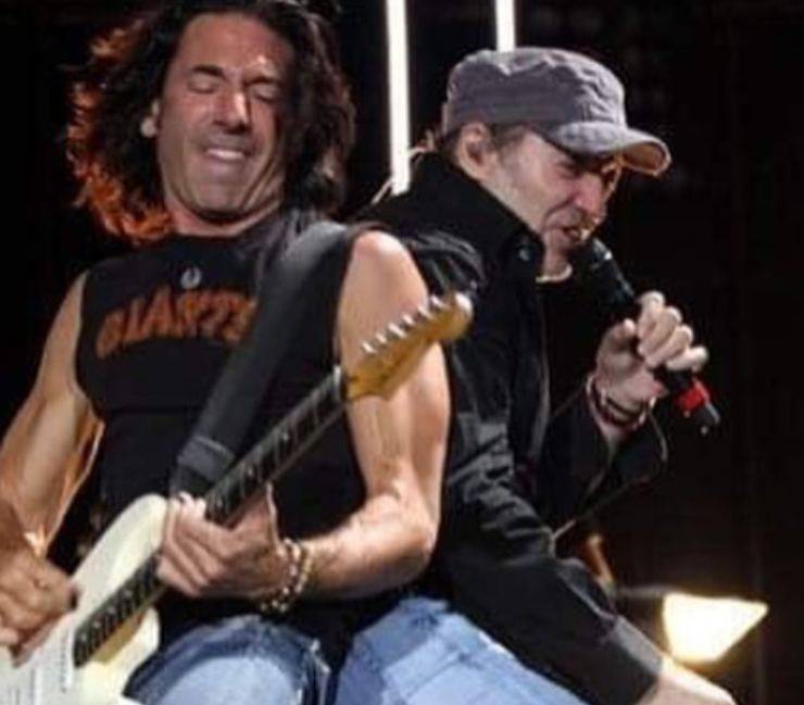 Stef Burns e Vasco Rossi