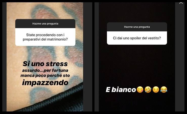 Elettra Lamborghini risponde ai fan e rivela un dettaglio delle nozze