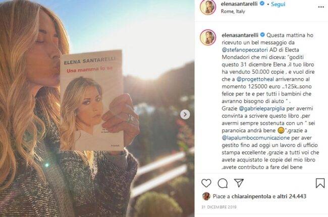 Elena Santarelli (fonte Instagram @elenasantarelli)