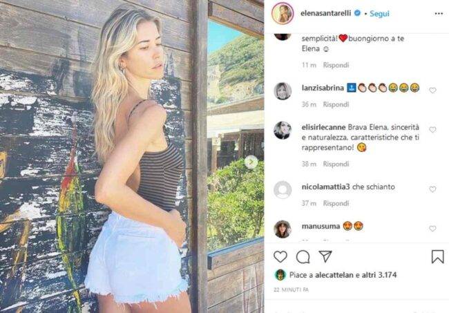 Elena Santarelli (fonte Instagram @elenasantarelli)
