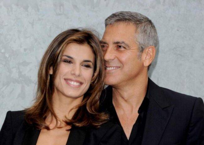 Elisabetta Canalis e George Clooney (fonte gettyimages)
