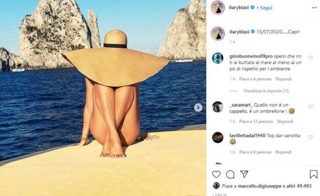 Ilary Blasi (fonte Instagram @ilaryblasi)