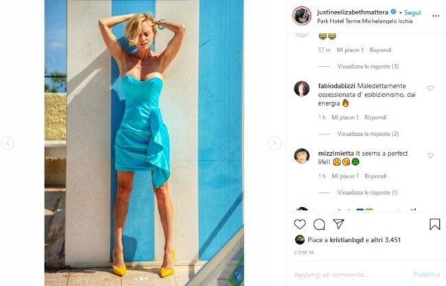 Justine Mattera (fonte Instagram @justineelizabethmattera)