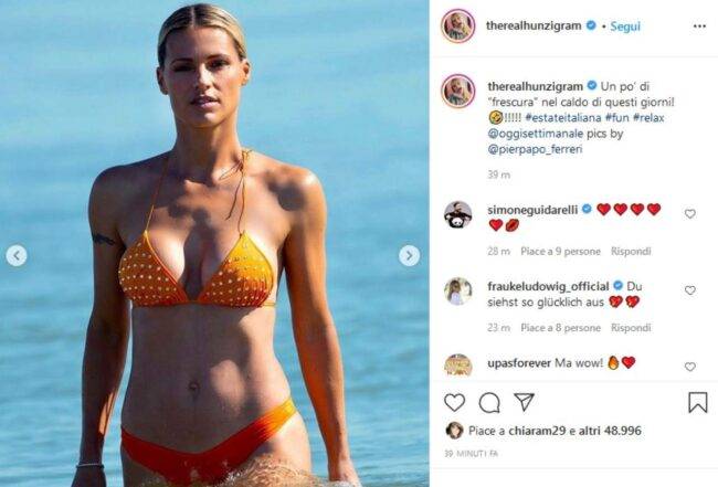 Michelle Hunziker (fonte Instagram @therealhunzigram)